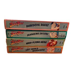 Walt Disney Home Video DuckTales VHS Video Tapes Lot Of 4 UNTESTED Cartoons